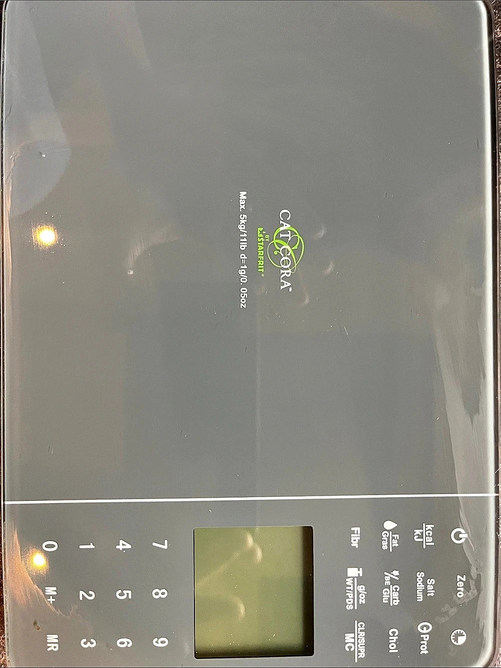 Cat Cora Nutrition Scale Gray Food with Manuals